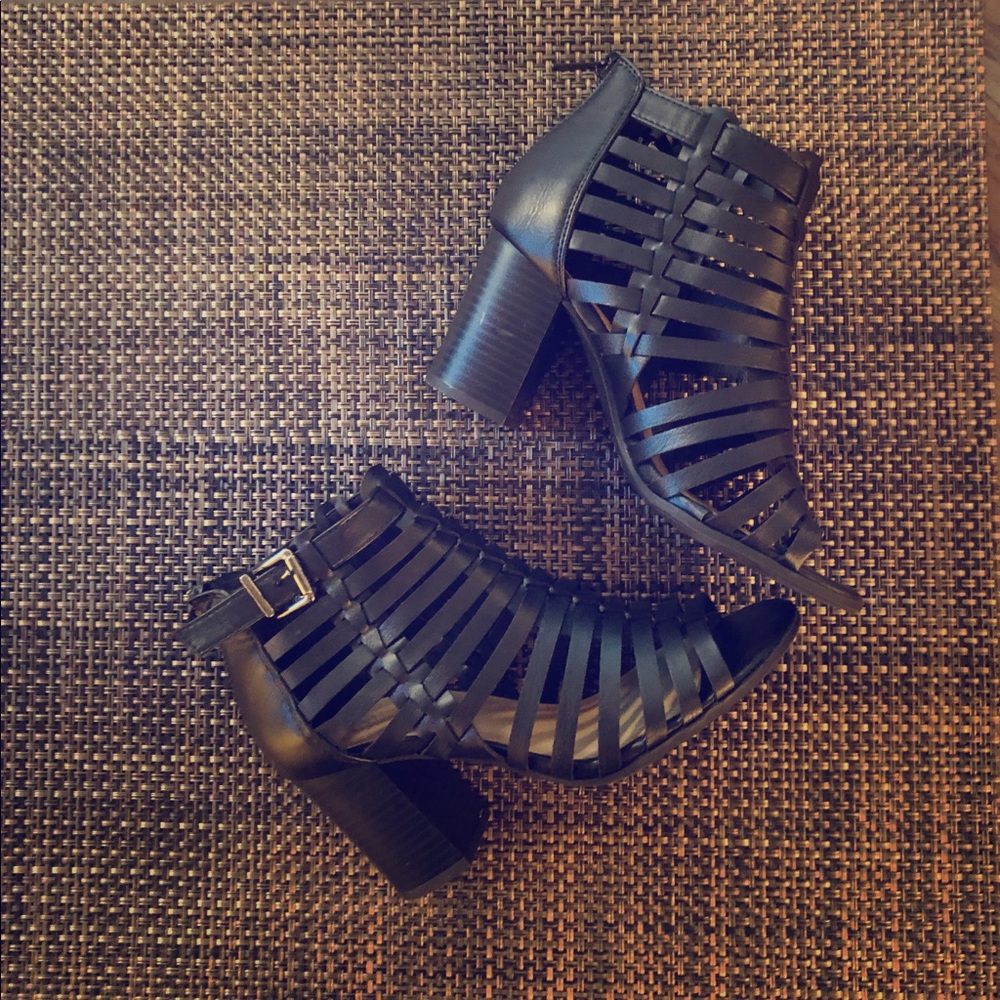 DollHouse Gladiator Sandal Block Heel